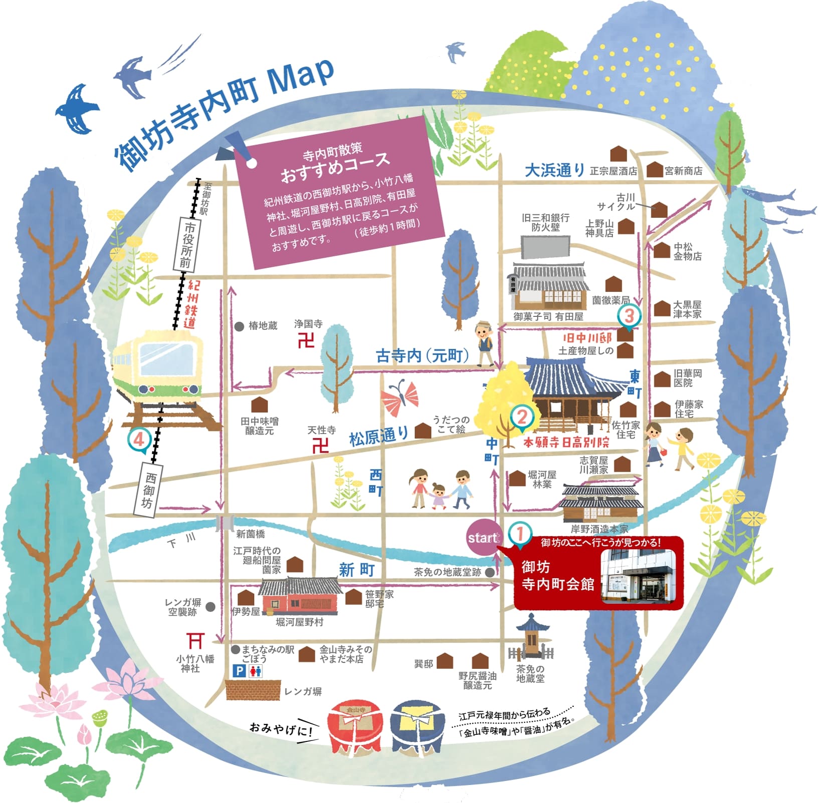 御坊寺内町Map